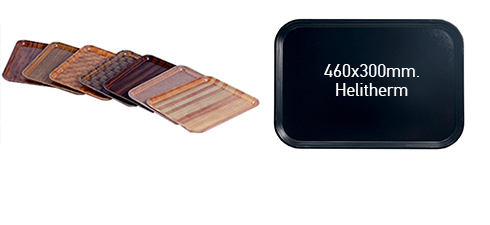 Dienbladen Camtray houtmotief afm. 460x300 - Helitherm